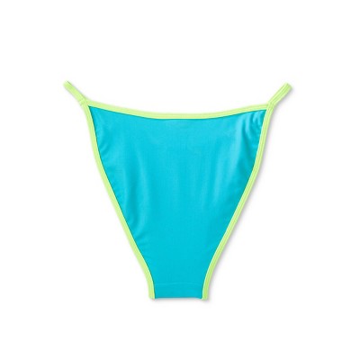 Women's Colorblock High Leg Cheeky Bikini Bottom - Wild Fable™