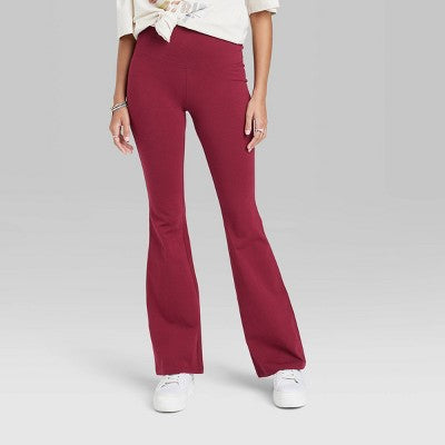  Women's High-Waisted Flare Leggings - Wild Fable™
