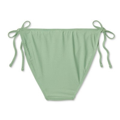  Women's Side-Tie Medium Coverage Bikini Bottom - Wild Fable™ Soft Green
