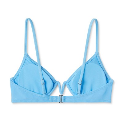 Women's V-Front Underwire Bikini Top - Wild Fable™ Bright Blue