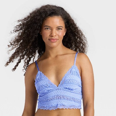 Women's Bubble Lace Cropped Cami - Wild Fable™