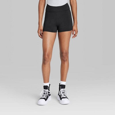  Women's High-Rise Shortie Bike Shorts - Wild Fable™