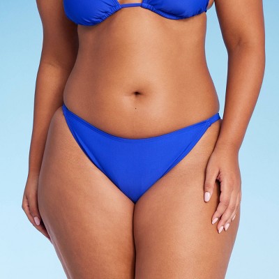  Women's Side Tab Extra Cheeky High Leg Bikini Bottom - Wild Fable™
