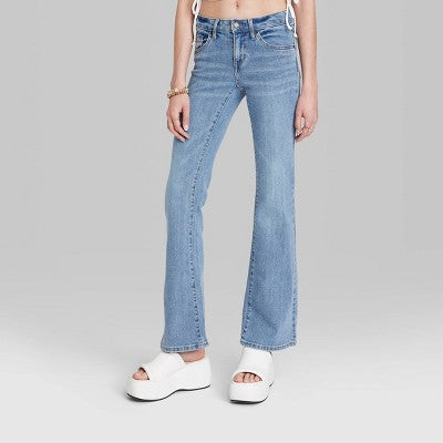  Women's Low-Rise Flare Jeans - Wild Fable™ Medium Wash