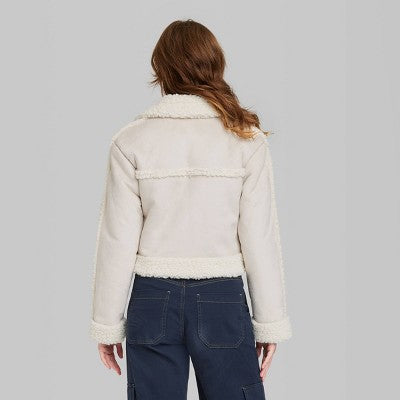  Women's Faux Shearling Jacket - Wild Fable™
