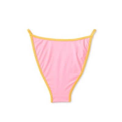  Women's Colorblock High Leg Cheeky Bikini Bottom - Wild Fable™