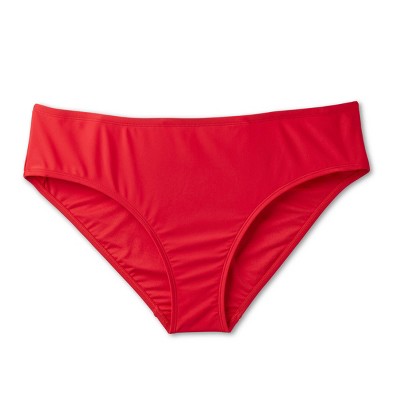  Women's Medium Coverage Bikini Bottom - Wild Fable™ Red