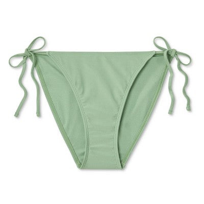  Women's Side-Tie Medium Coverage Bikini Bottom - Wild Fable™ Soft Green