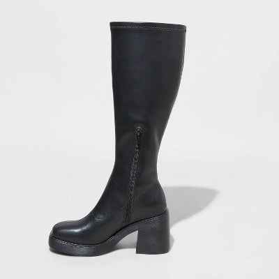  Women's Azzahya Stretch Tall Dress Boots - Wild Fable™ Black