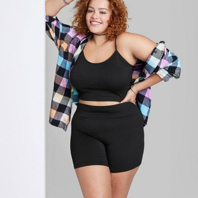 Women's High-Rise Seamless Bike Shorts - Wild Fable™