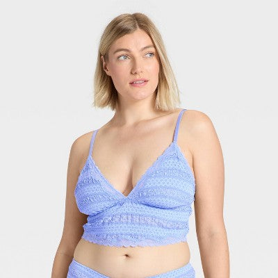  Women's Bubble Lace Cropped Cami - Wild Fable™