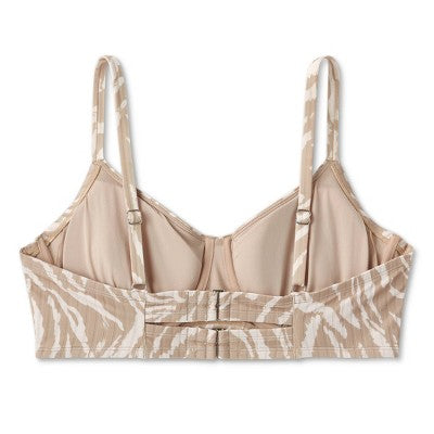  Women's Ribbed Underwire Bralette Bikini Top - Wild Fable™