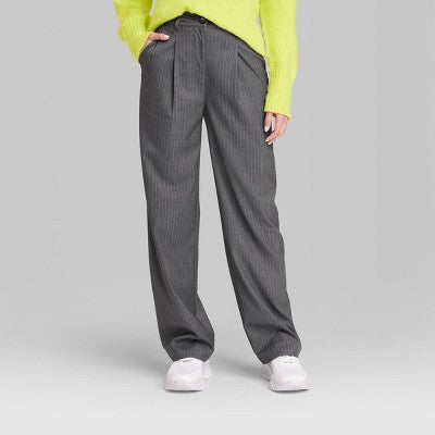  Women's Wide Leg Trouser Pants - Wild Fable™