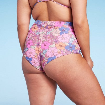  Women's Cheeky Boyshorts Bikini Bottom - Wild Fable™ Floral Print