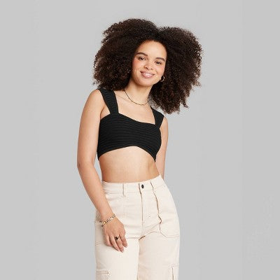  Women's Sweater Tiny Bra Top - Wild Fable™