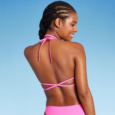  Women's Beaded Wrap Triangle Bikini Top - Wild Fable™