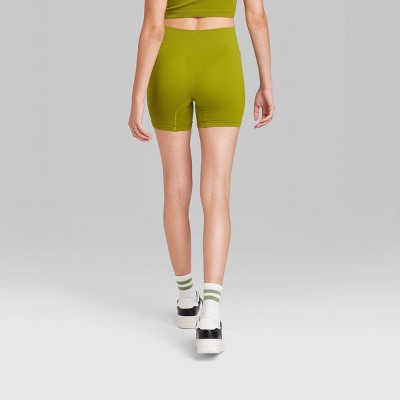  Women's High-Rise Seamless Bike Shorts - Wild Fable™